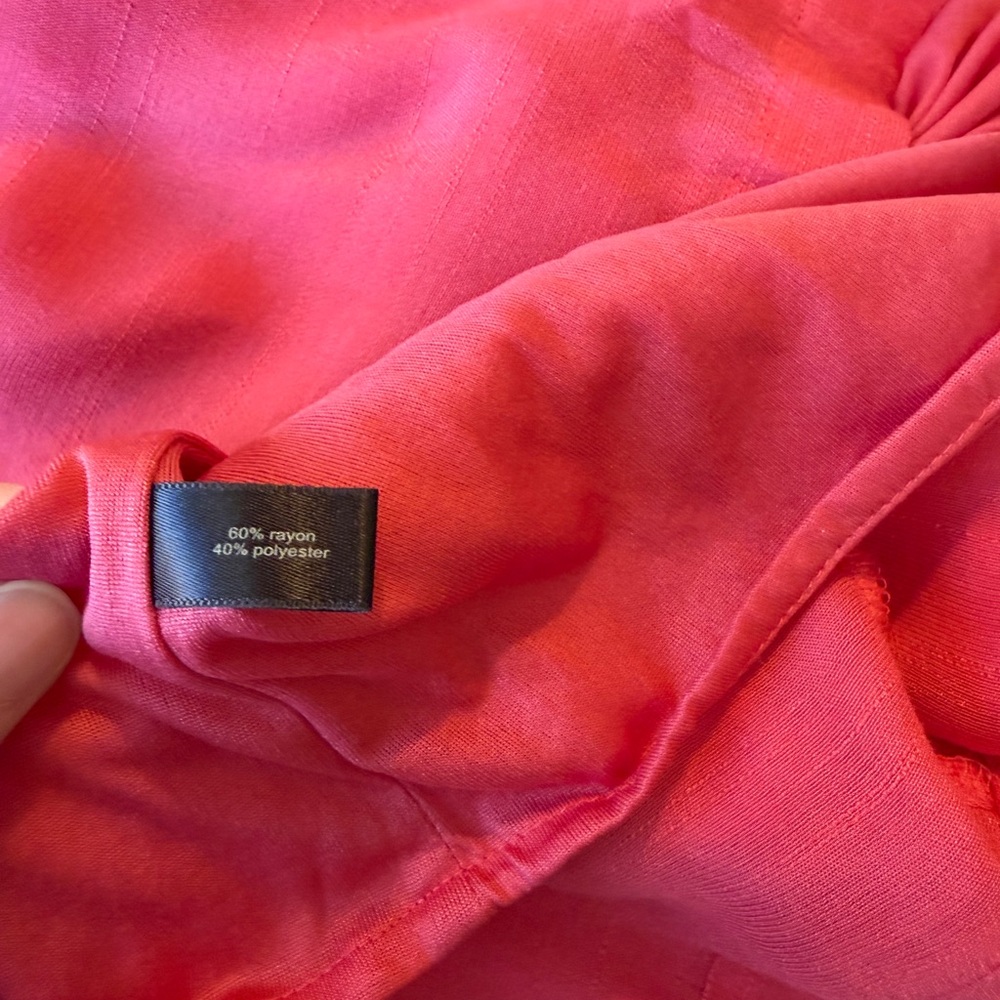 The Limited Women's Raspberry Pink Ruffle Sleeveless Blouse - Picture 9 of 9